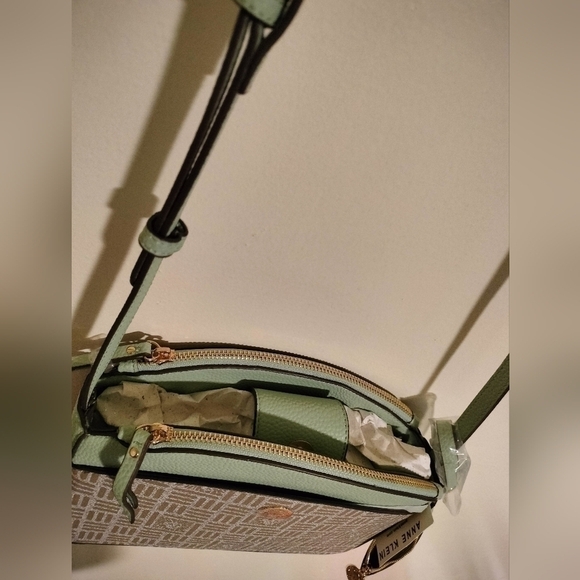 Anne Klein Logo Triple Compartment Crossbody with Card Case - Picture 9 of 15